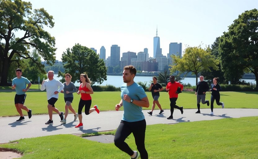 Outdoor fitness events The Hague in park